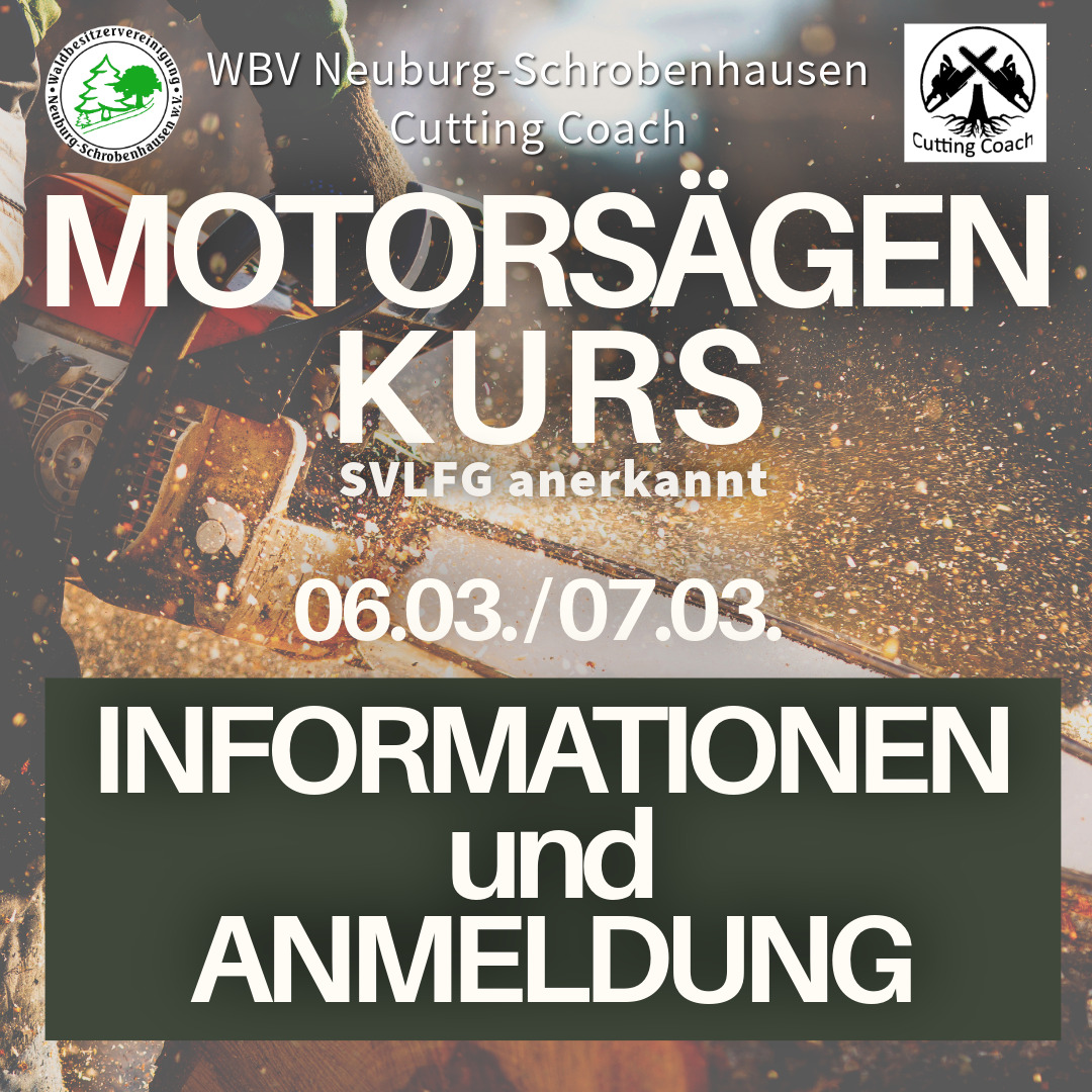 Anmeldung Motorsaegenkurs