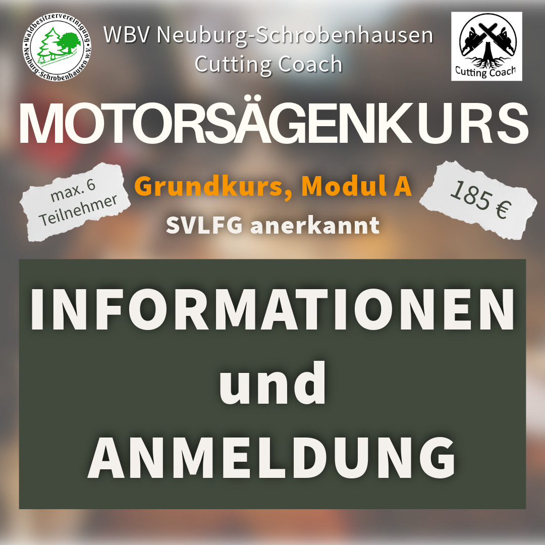 Anmeldung Motorsaegenkurs